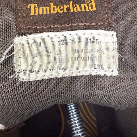 ✅Timberland White Ledge Mens 10M Waterproof Mid Hiking Boot Brown Leather Rugged - Picture 12 of 12
